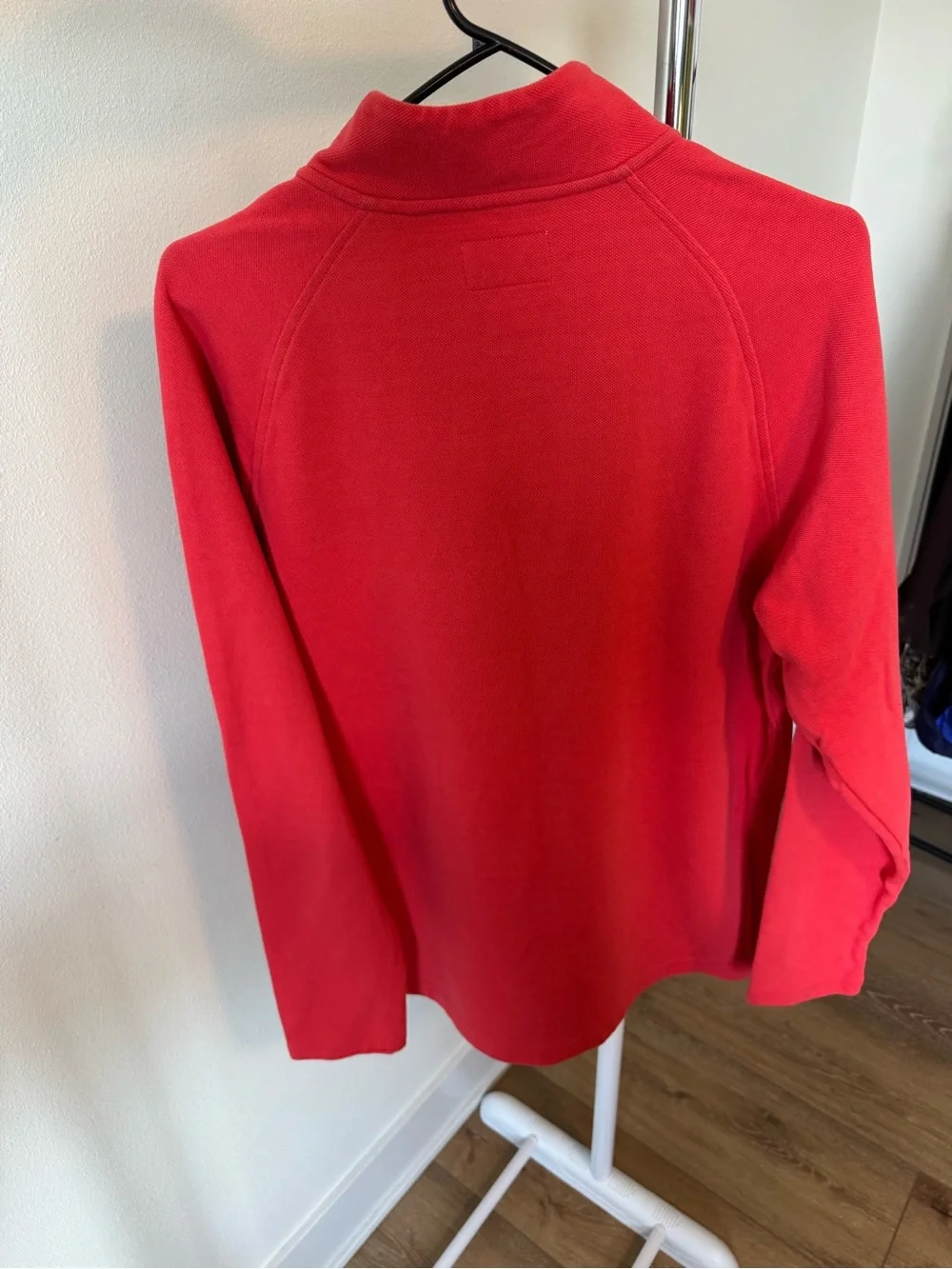 Southern Tide Pullover Size M RED 1/4 Zip Embroidered Knit Sweater Mens
